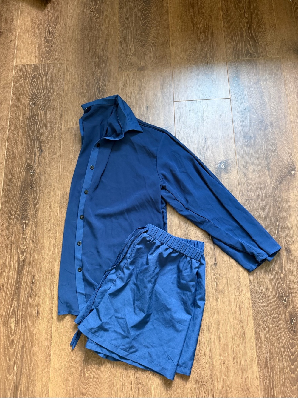 SHEIN Navy Blue Two-Piece Set